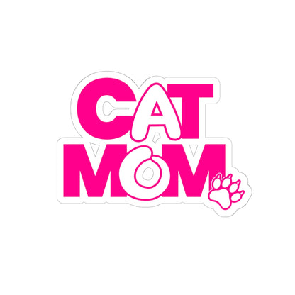 Cat mom pink  Sticker