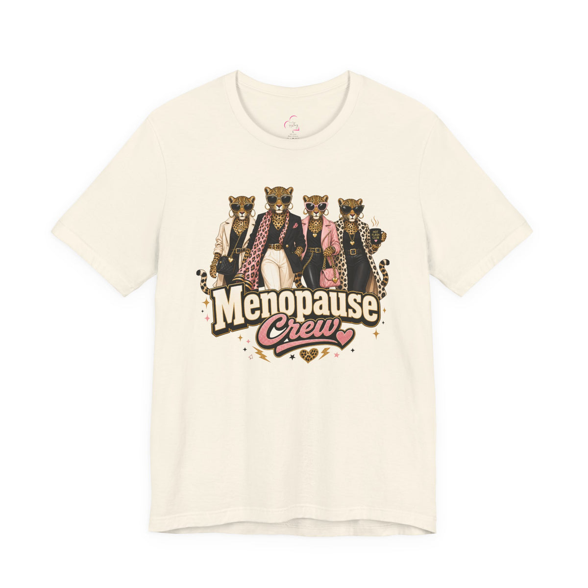 Menopause crew leopard T-shirt