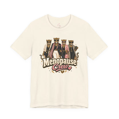 Menopause crew leopard T-shirt