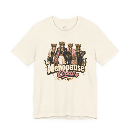 Menopause crew leopard T-shirt