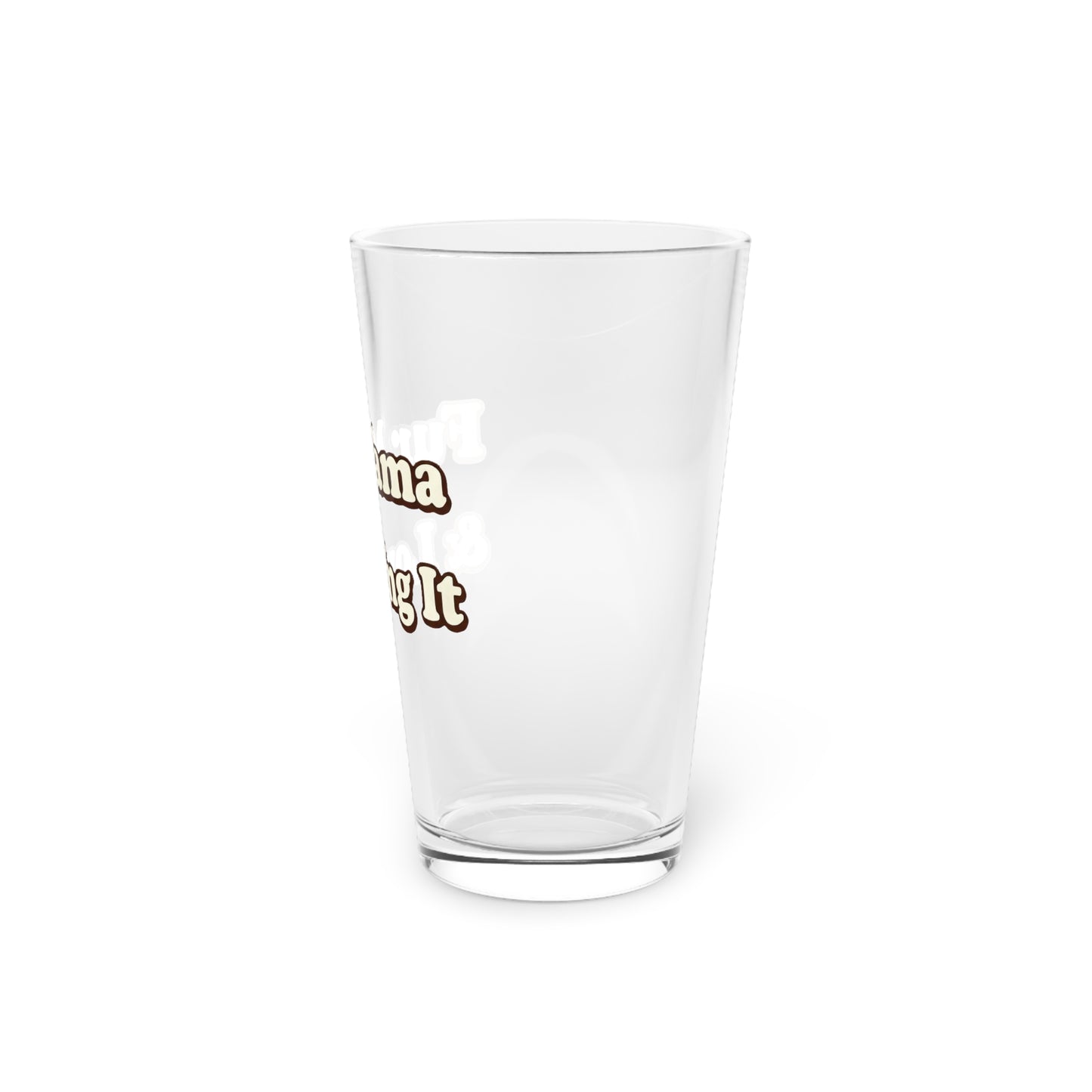 Fur mama & loving it Beer Glass
