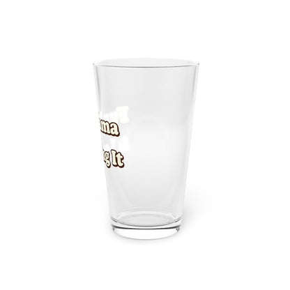 Fur mama & loving it Beer Glass
