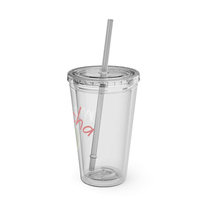 Matcha Heart Clear Insulated Cup