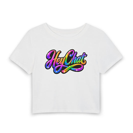 Hey Chat Crop Tee