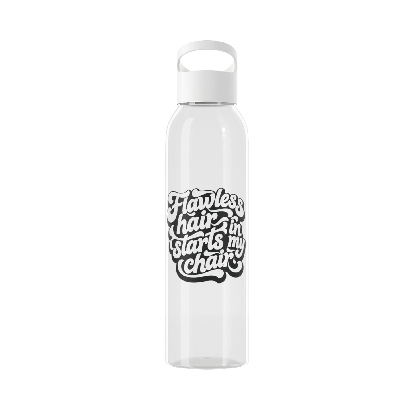Flawless hair starts in my chair Water Bottle