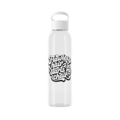 Flawless hair starts in my chair Water Bottle