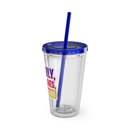 Up early, saving lives, looking good Clear Insulated Cup
