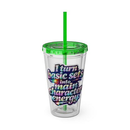 I turn basic sets into main character energy Clear Insulated Cup