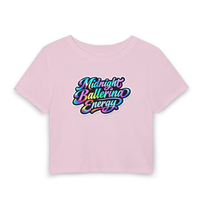 Midnight ballerina energy Crop Tee