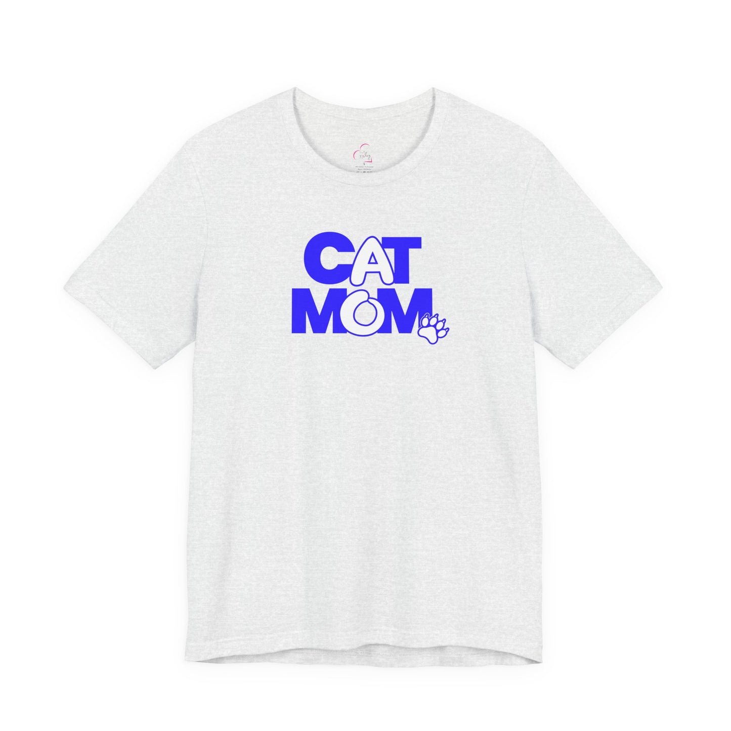 Cat mom blue T-shirt