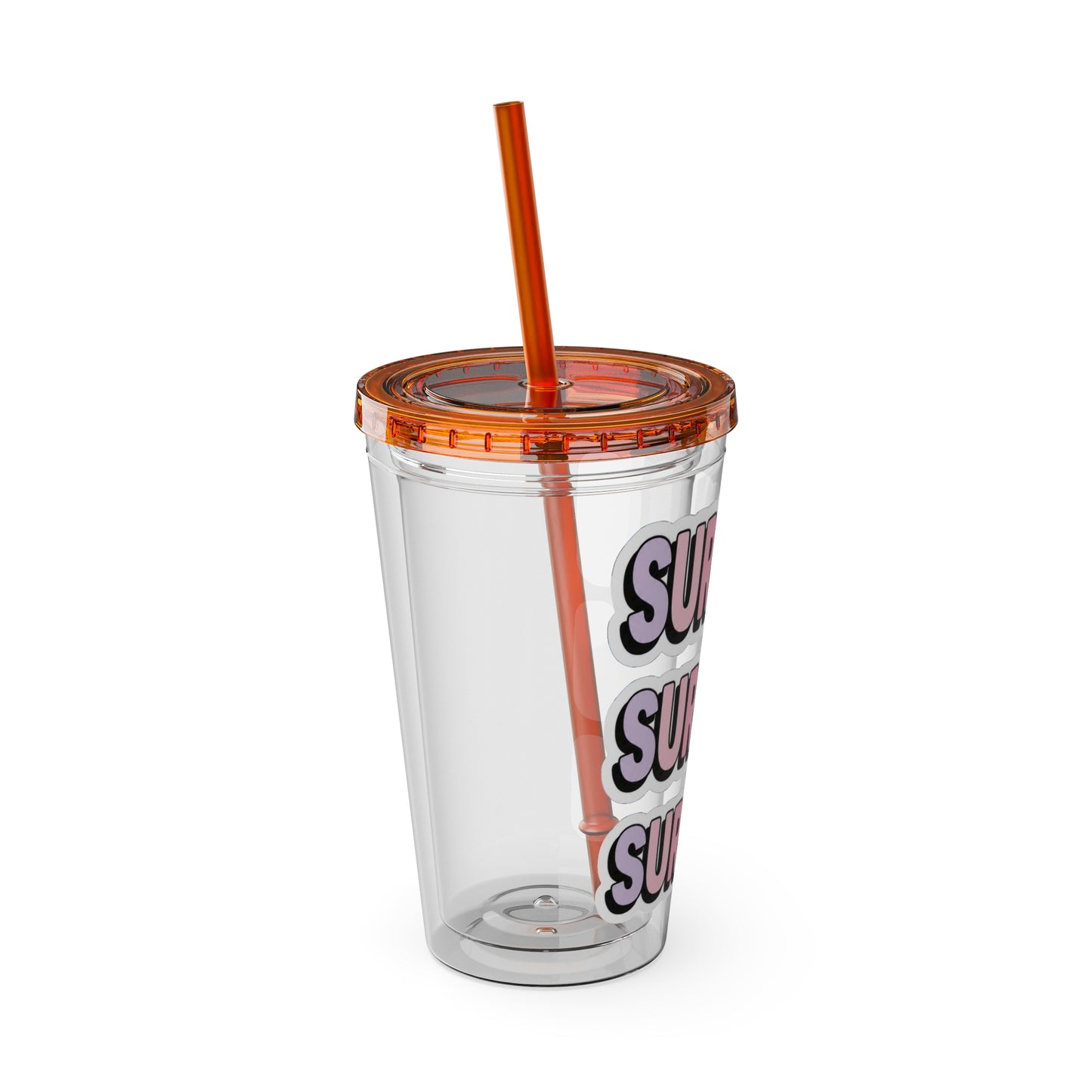 SURGEON faux sticker Clear Insulated Cup