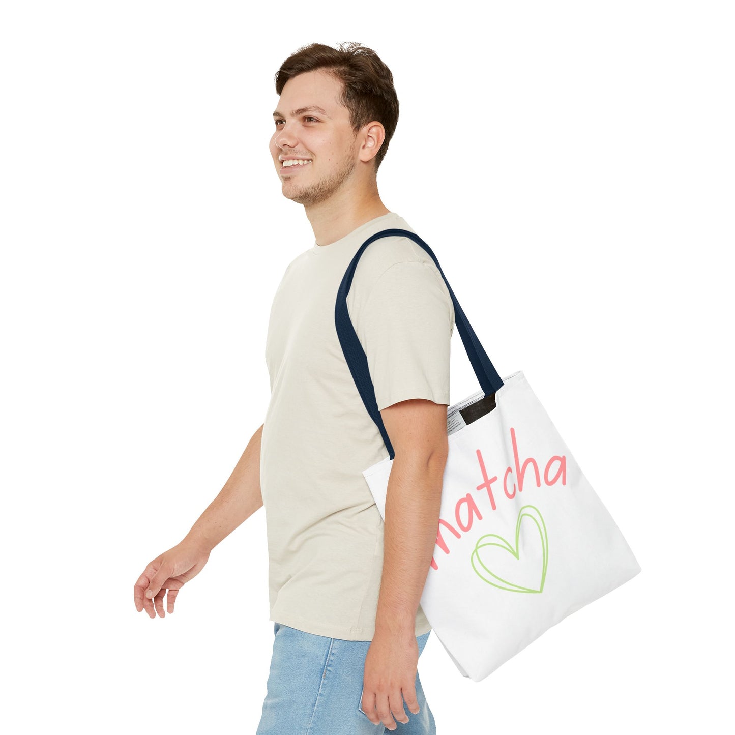 Matcha Heart Tote Bag
