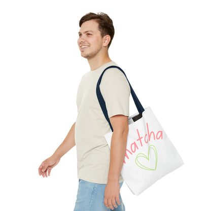 Matcha Heart Tote Bag
