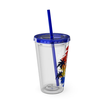 Girls just wanna have sun Clear Insulated Cup