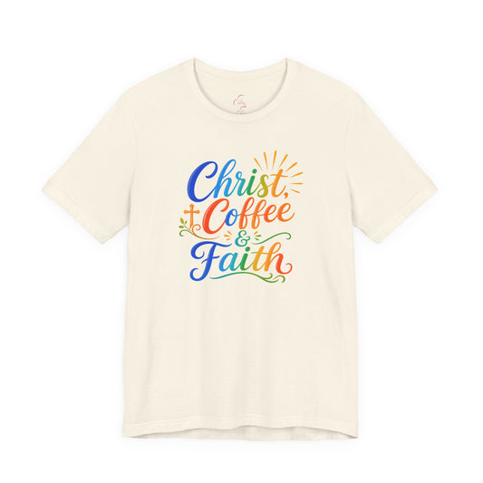 Christ, coffee and faith T-shirt