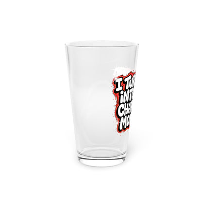 I turn faces into main character moments Beer Glass