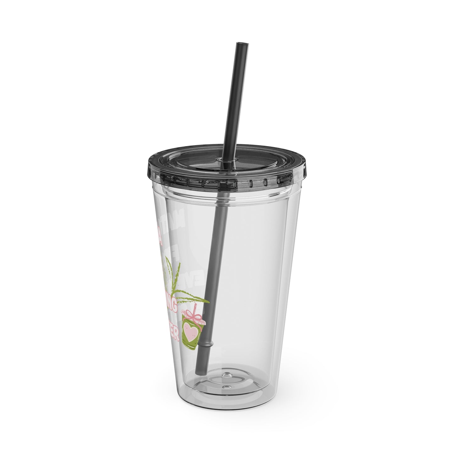 Matcha First Everything Else Later Clear Insulated Cup