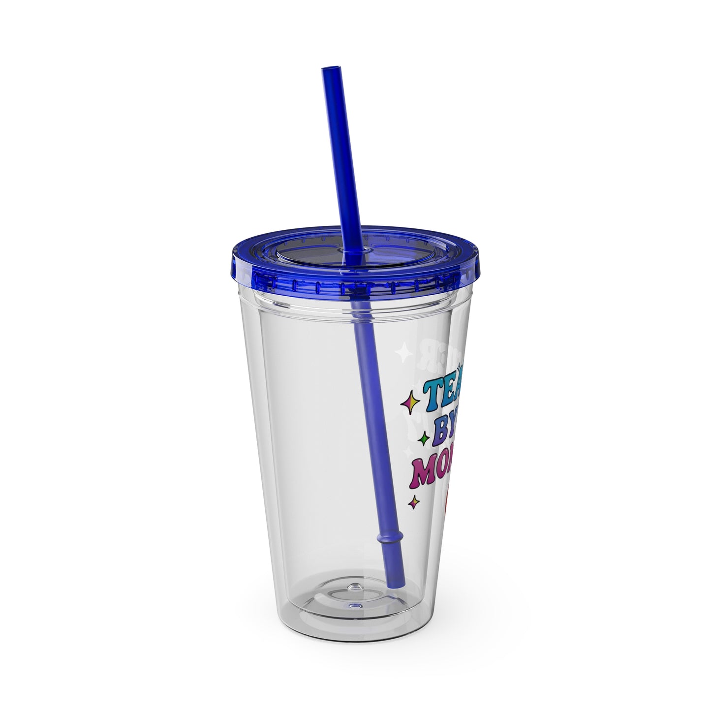 Teacher by day mom 24/7 Clear Insulated Cup