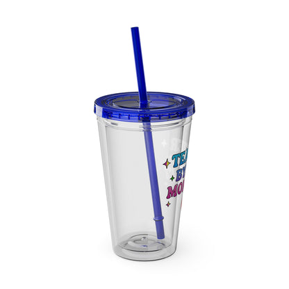 Teacher by day mom 24/7 Clear Insulated Cup