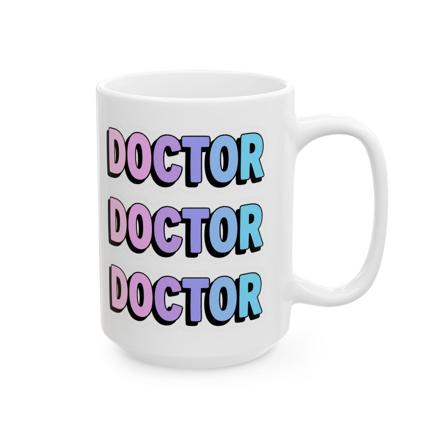 DOCTOR faux sticker Mug