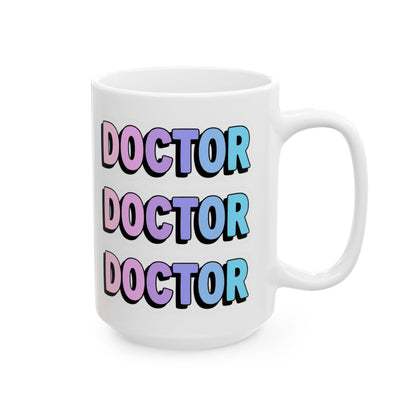 DOCTOR faux sticker Mug