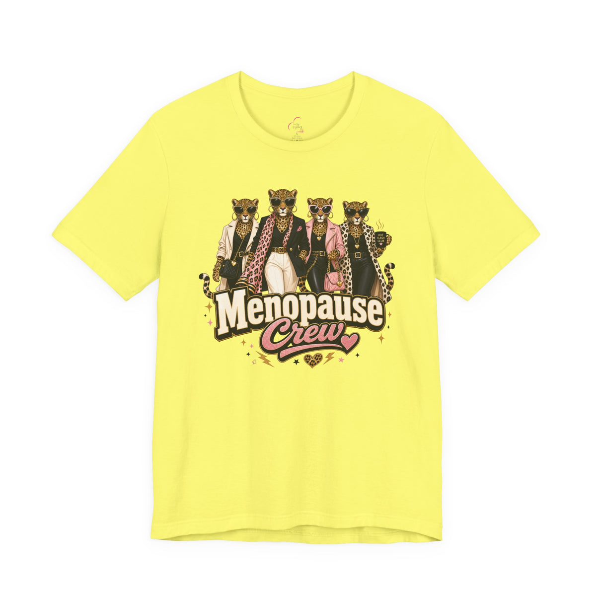 Menopause crew leopard T-shirt