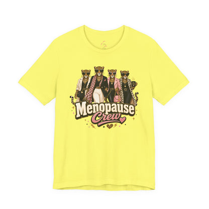 Menopause crew leopard T-shirt