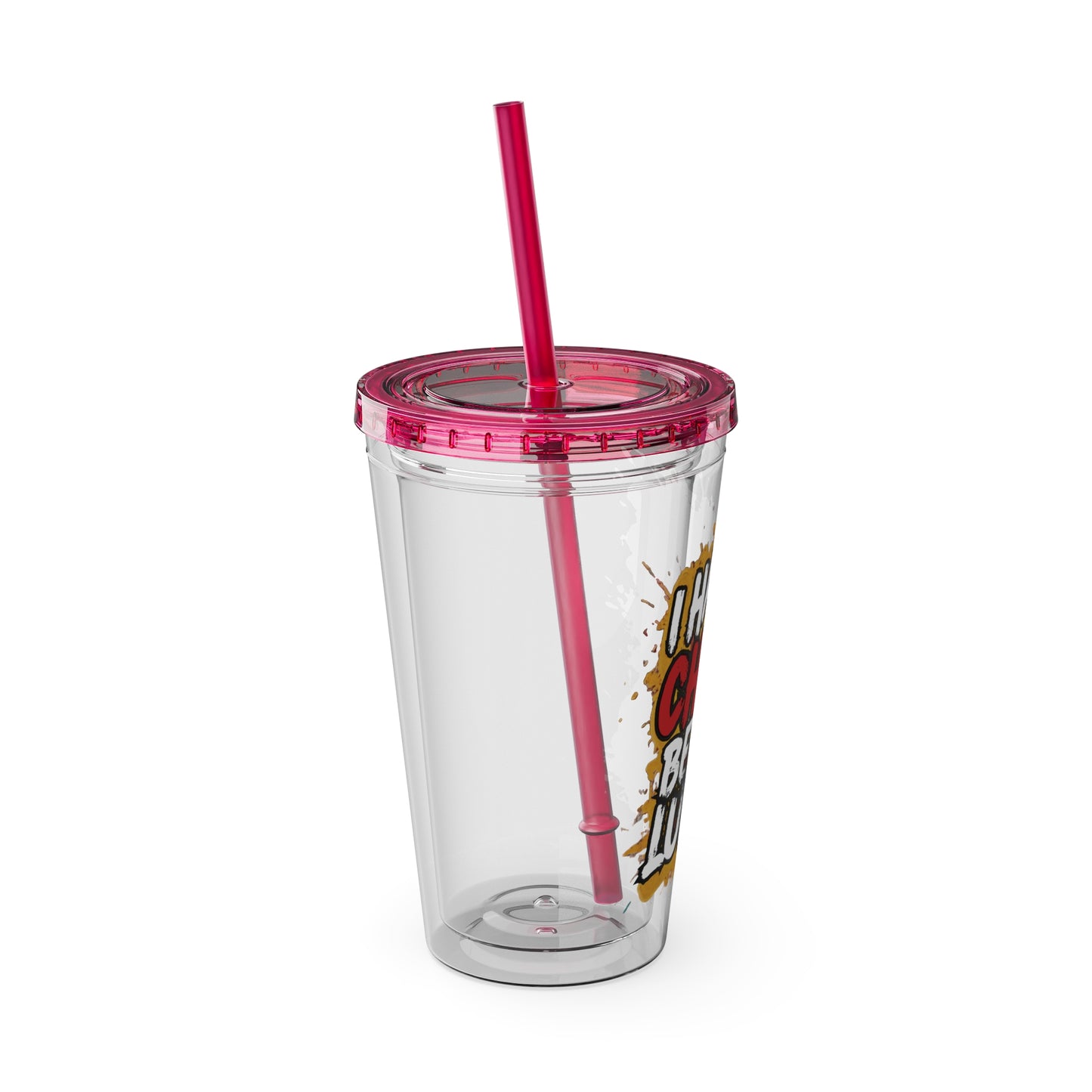 I handle chaos before lunch Clear Insulated Cup