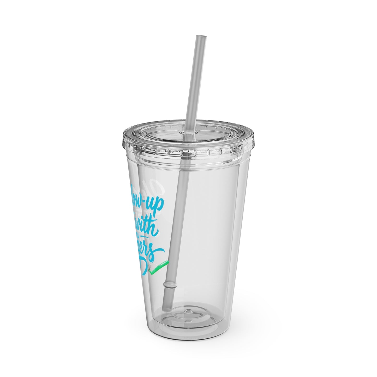 Your glow up starts with my tweezers Clear Insulated Cup