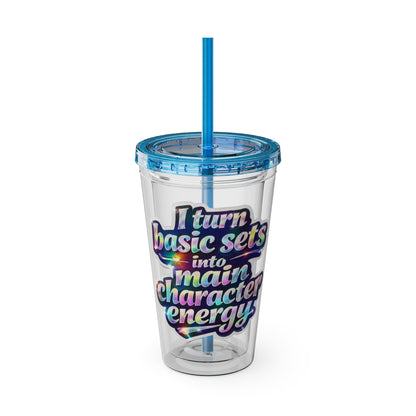I turn basic sets into main character energy Clear Insulated Cup