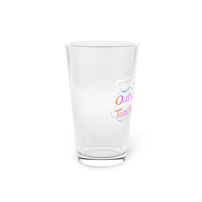 Out of office teacher edition Beer Glass