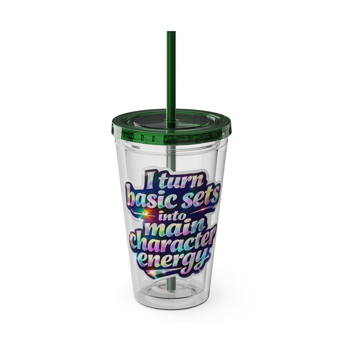I turn basic sets into main character energy Clear Insulated Cup