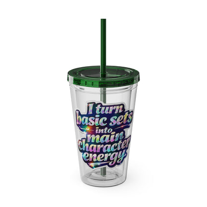 I turn basic sets into main character energy Clear Insulated Cup