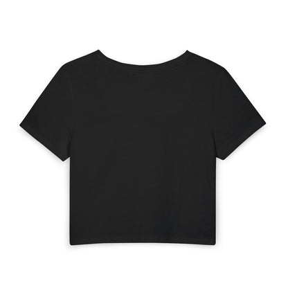 Cat mom pink Crop Tee