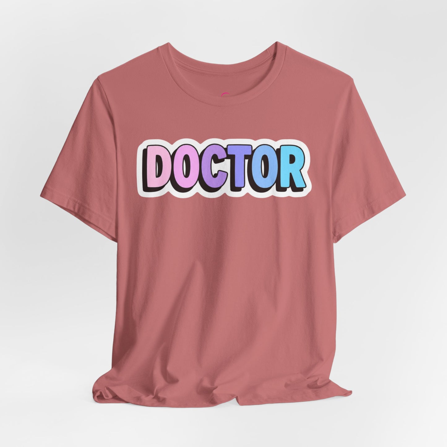 DOCTOR faux sticker T-shirt
