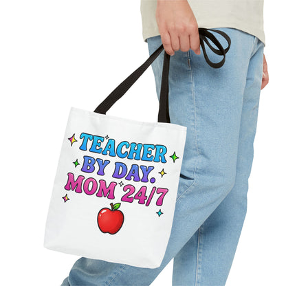 Teacher by day mom 24/7 Tote Bag