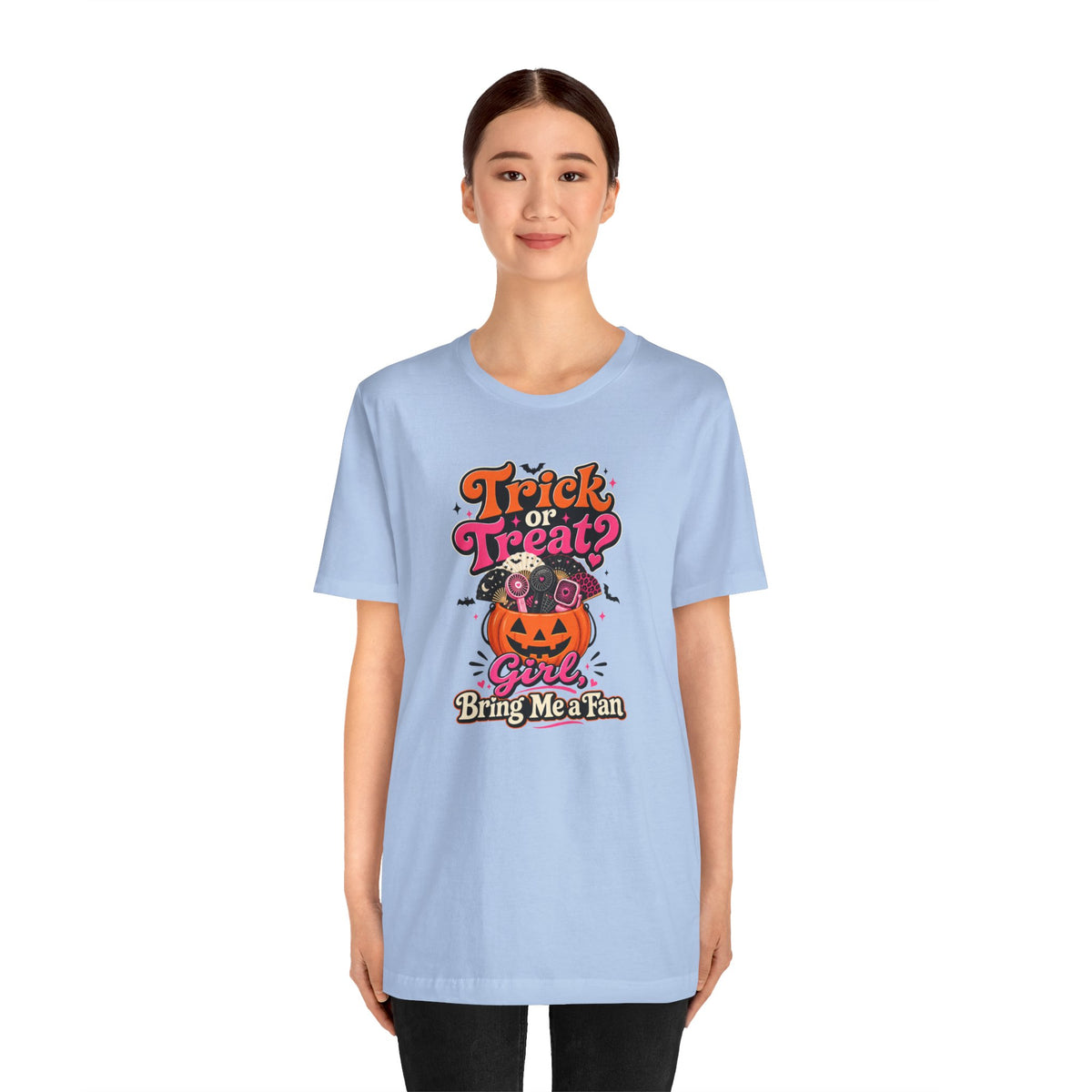 Trick or treat? Girl bring me a fan T-shirt