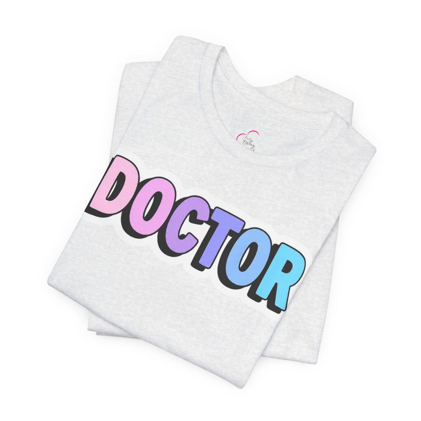 DOCTOR faux sticker T-shirt