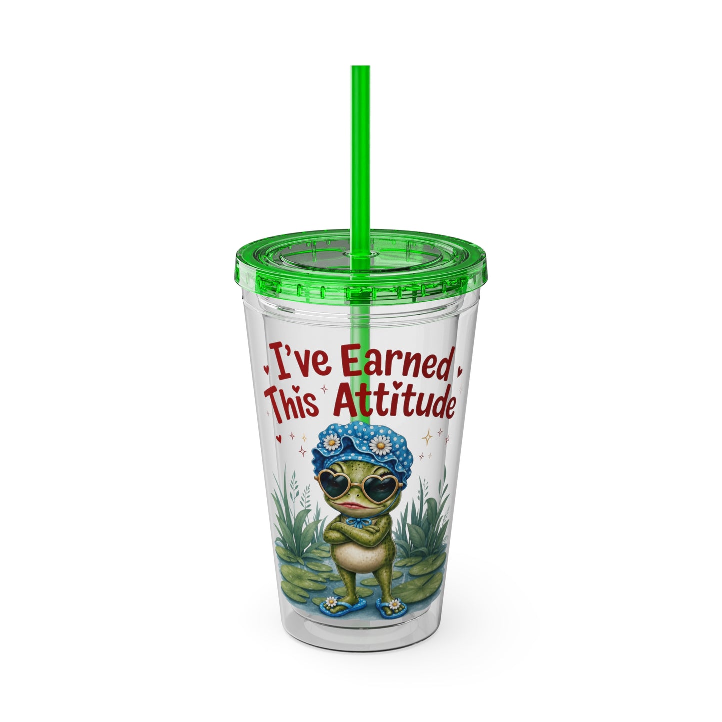 I've earned this attitude Clear Insulated Cup