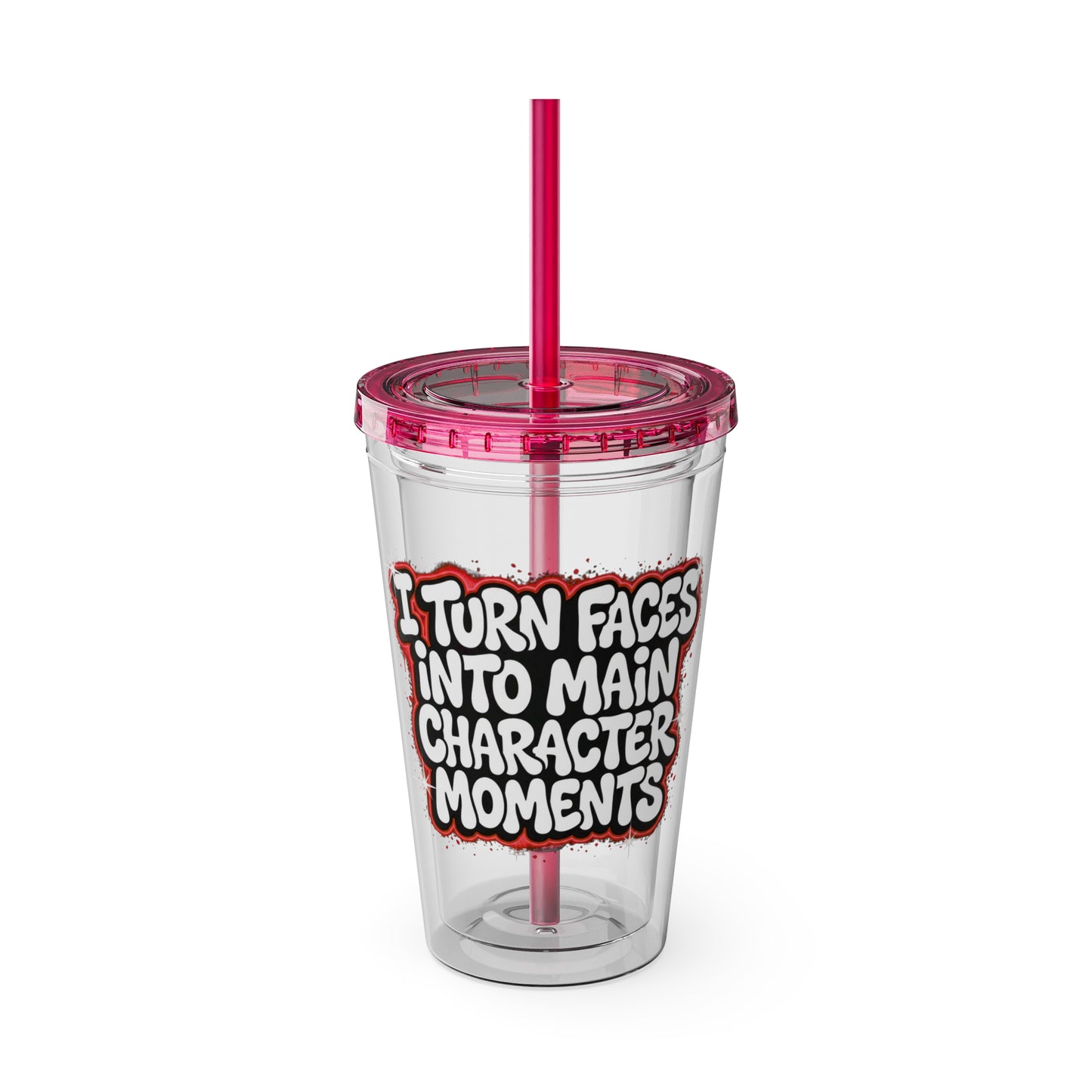I turn faces into main character moments Insulated Cup