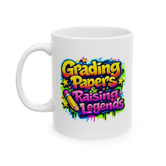 Grading papers & raising legends  Mug