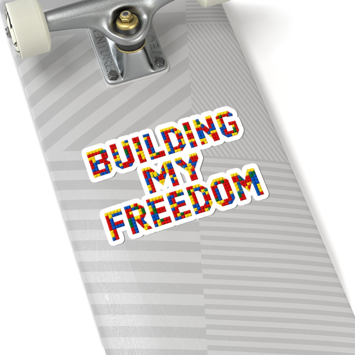 Building my freedom Sticker