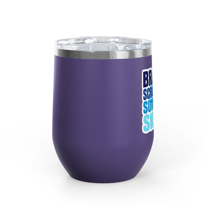 Brains, scrubs and surgical skills blue Tumbler