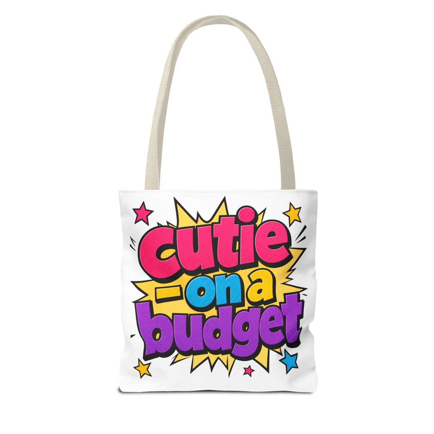 Cutie on a budget Tote Bag