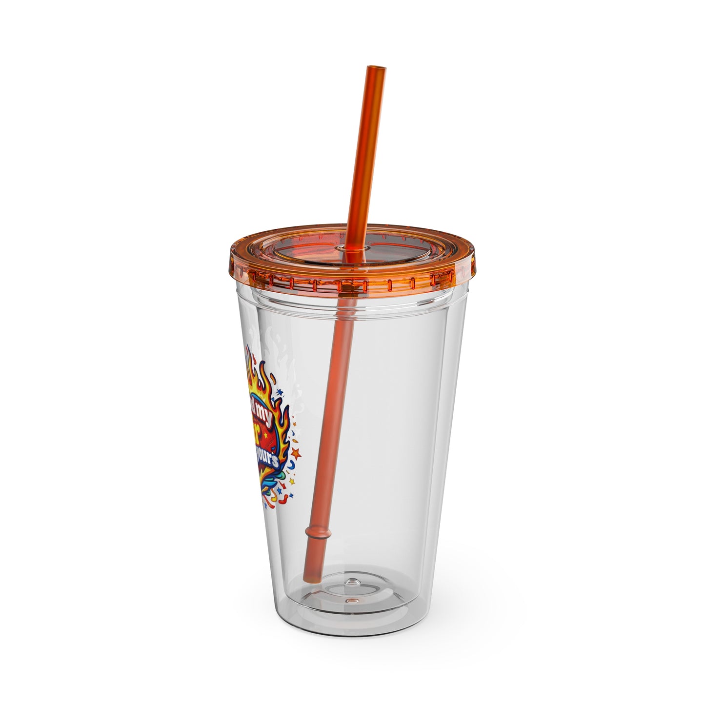 Don't mind my hair I'm doing yours Clear Insulated Cup