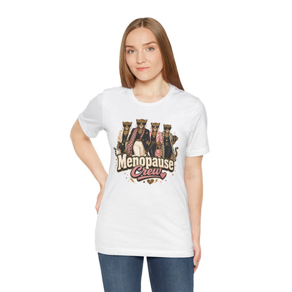 Menopause crew leopard T-shirt