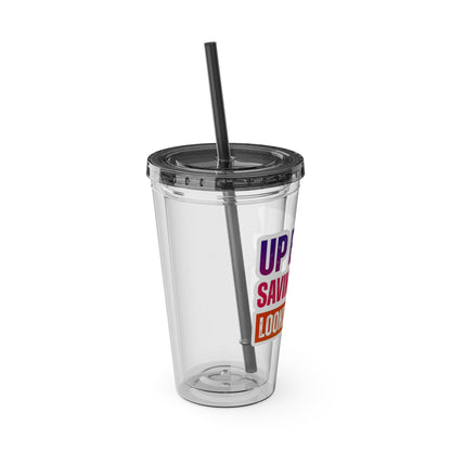 Up early, saving lives, looking good Clear Insulated Cup