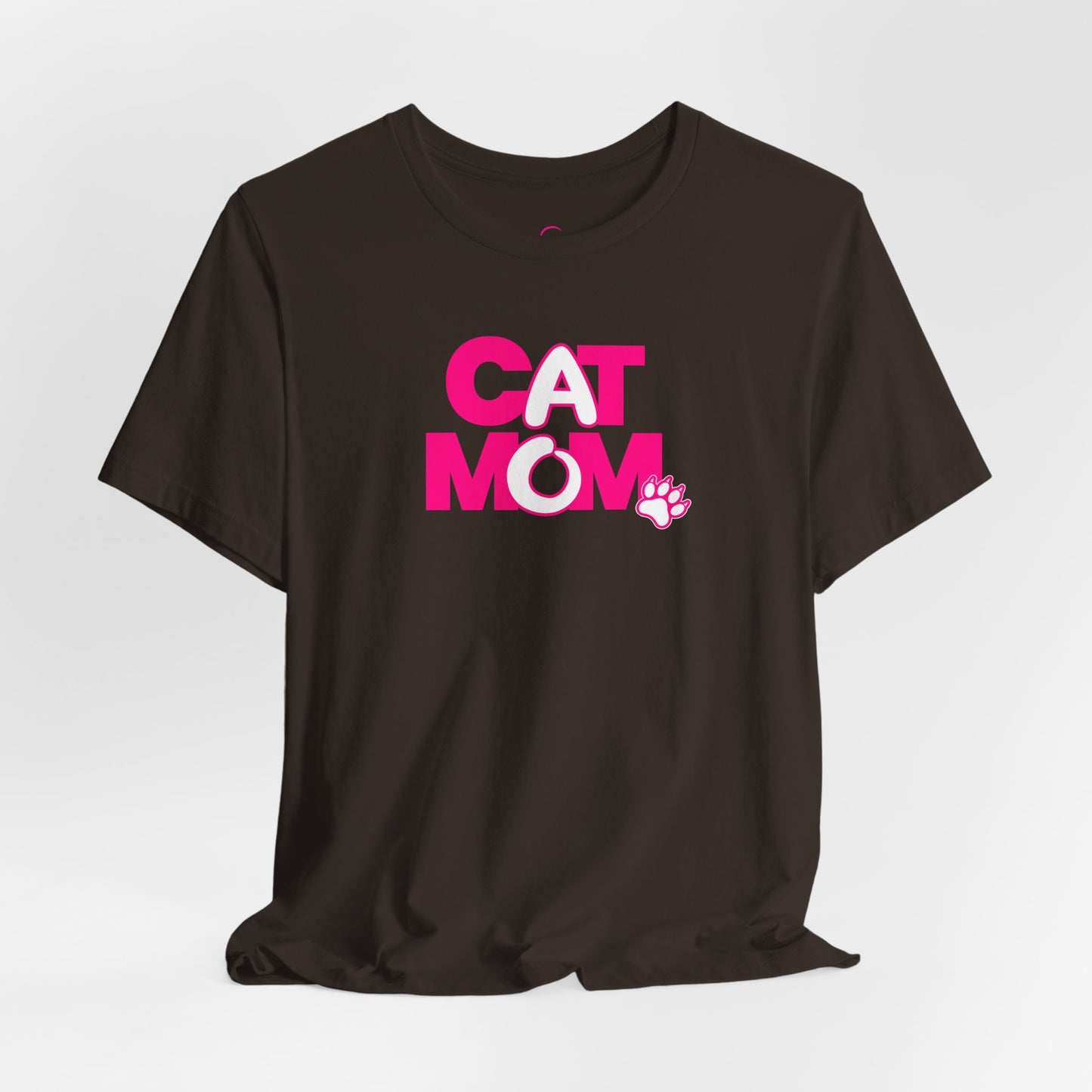 Cat mom pink T-shirt