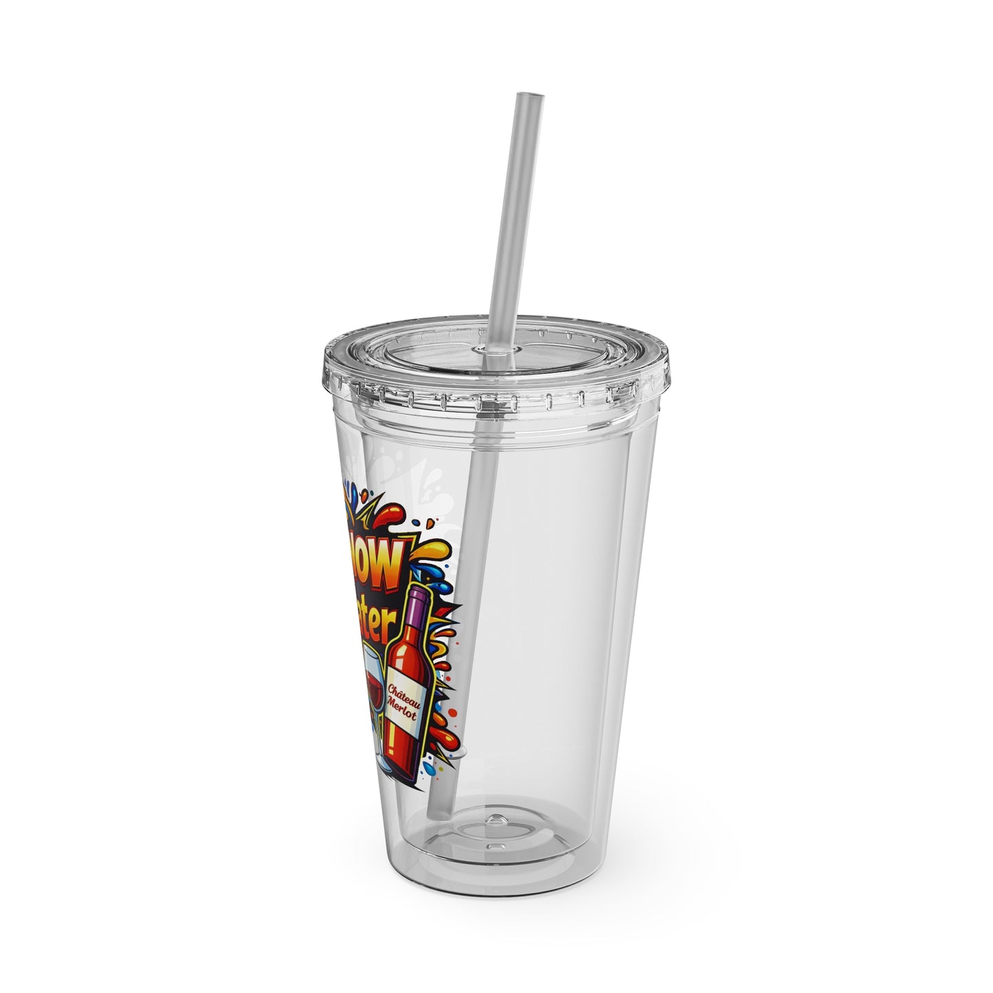 WINE NOW Adult later Clear Insulated Cup
