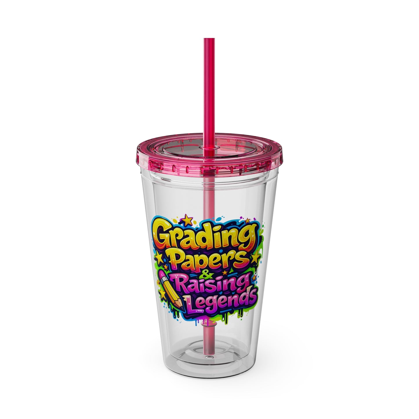 Grading papers & raising legends Clear Insulated Cup